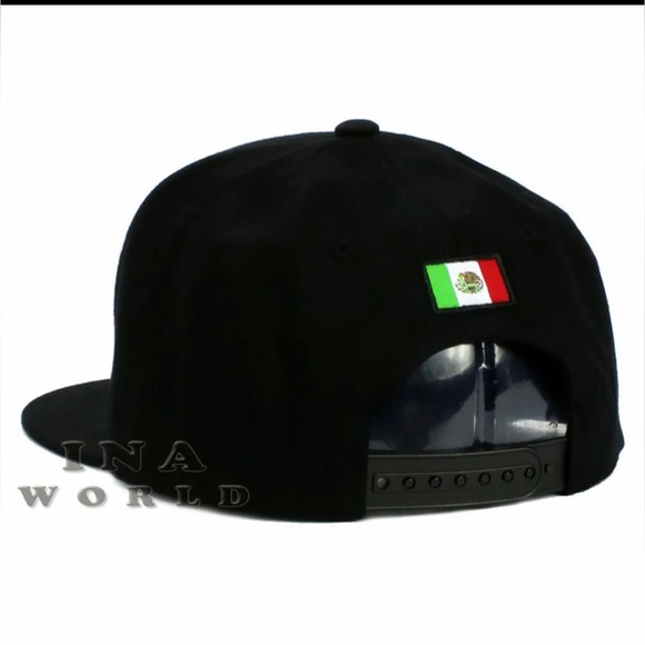 MEXICO Hat State License Plate Snapback Flat Bill Black Baseball Cap- SINALOA - Picture 6 of 6